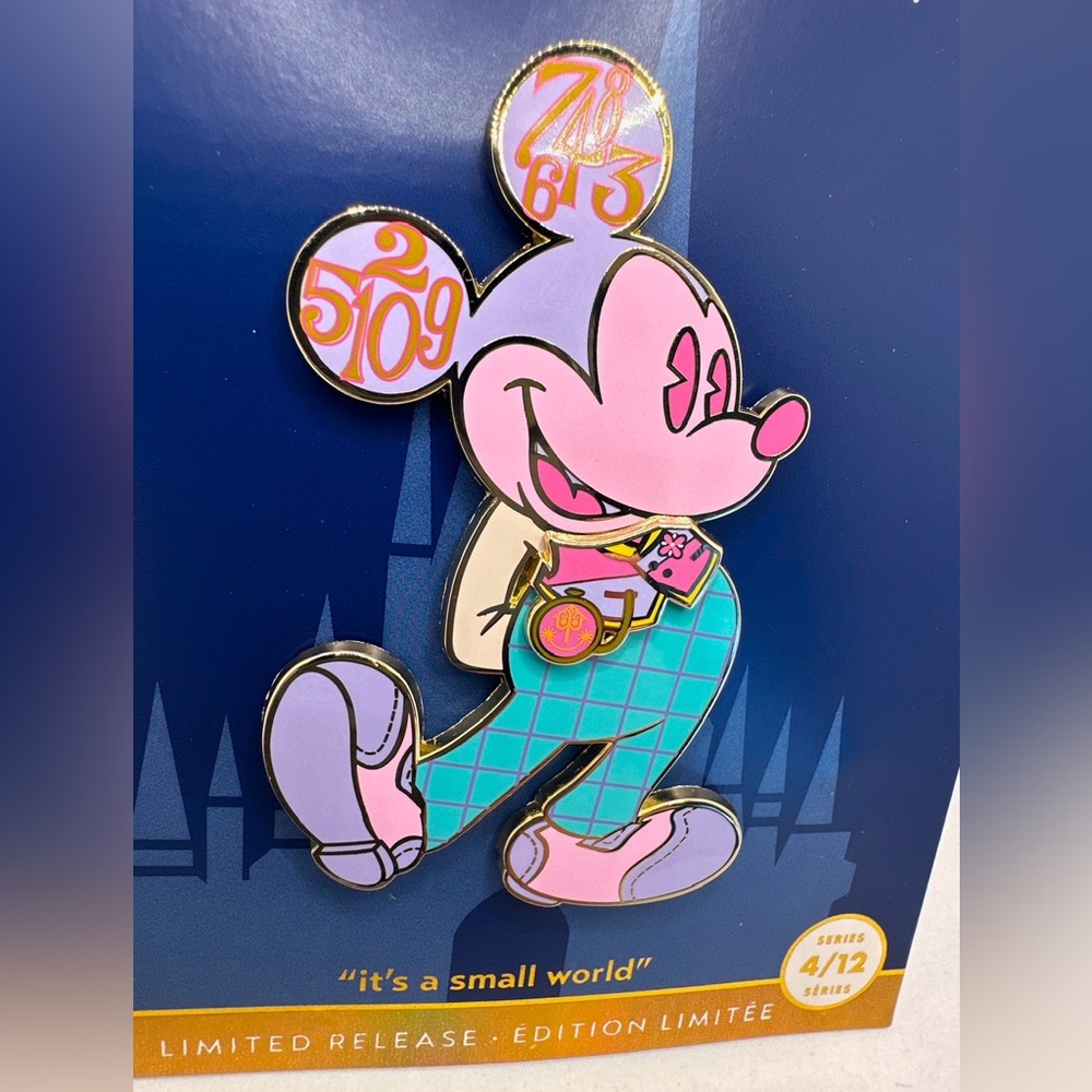 Disney Parks Mickey Mouse The Main Attraction It's A Small World Pin 4/12